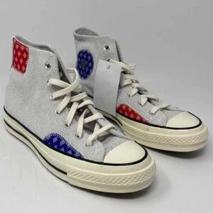 Converse Womens‎ Size 7.5 Chuck 70 Twisted Prep Pattern High Top Sneaker